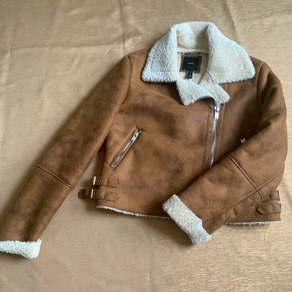 Forever 21 motorcycle jacket size L